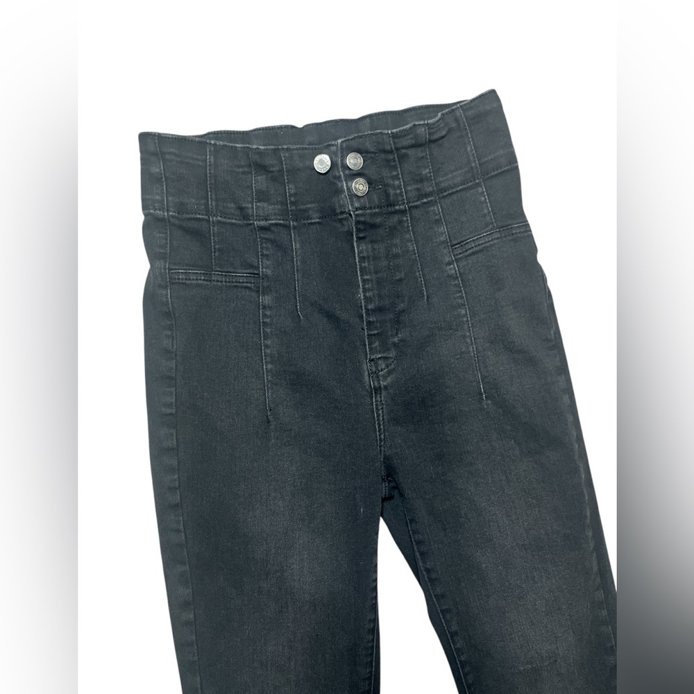 Free People We the Free Flare Jeans Black Size 30 - Picture 2 of 7